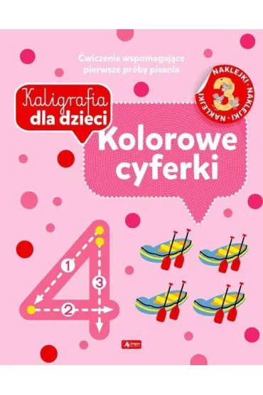 Kolorowe cyferki. Kaligrafia dla dzieci