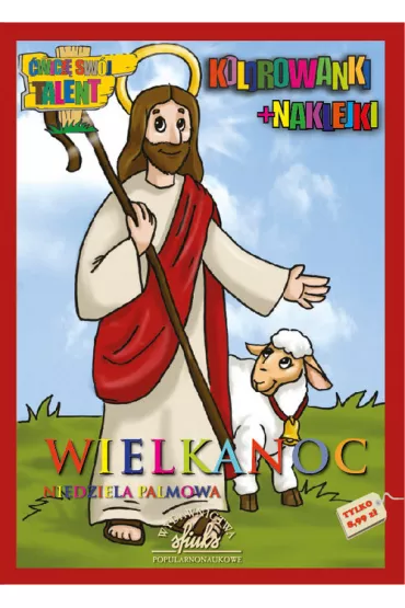 Kolorowanki wielkanocne z naklejkami. Niedziela palmowa