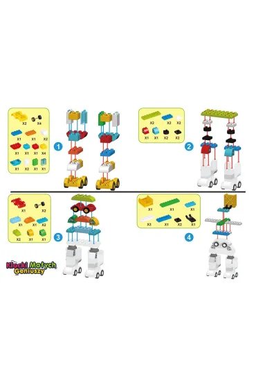 Klocki ma�ych geniuszy robot maxi 93el