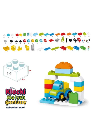 Klocki ma�ych geniuszy robot maxi 93el