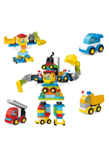 Klocki ma�ych geniuszy robot maxi 93el