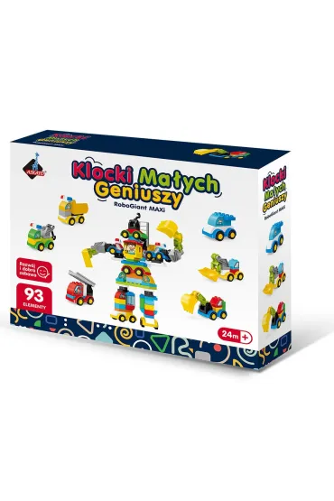 Klocki ma�ych geniuszy robot maxi 93el
