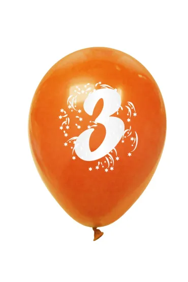 Arpex Balon dekoracyjny z nadrukiem cyferki 3 K7905