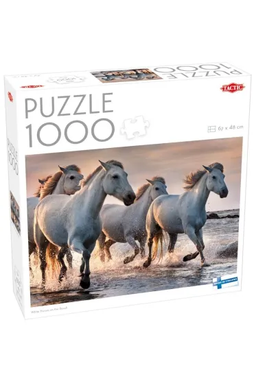 Puzzle 1000 el. White horses on the beach Tactic