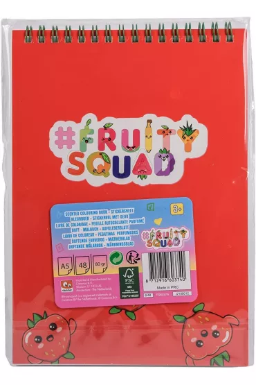 Pachn�cy notatnik z naklejkami Fruitysquad