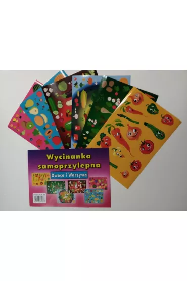 Cormoran Wycinanka samoprzylepna A4 Owoce i warzywa