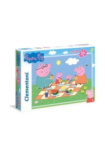 Puzzle 24 el. Maxi SuperColor. �winka Peppa Clementoni