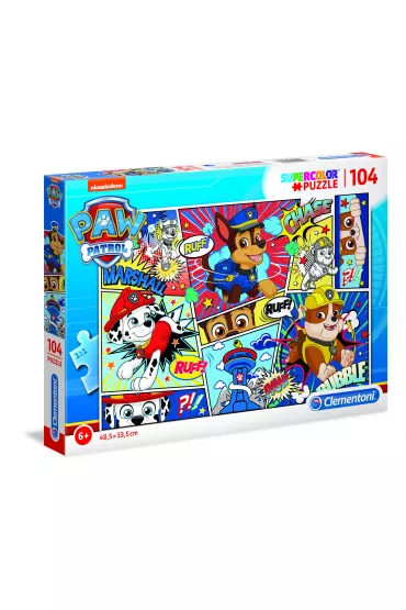 Puzzle 104 el. SuperColor. Psi patrol Clementoni