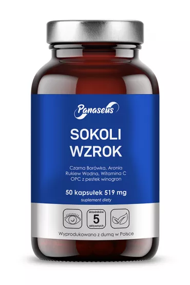 Panaseus Sokoli wzrok - zdrowe oczy Suplement diety 50 kaps.