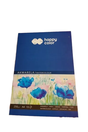 Happy Color Blok akwarelowy ART, bia�y, A4, 250g, 10 arkuszy 250 g 10 kartek