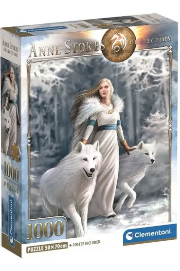 Puzzle 1000 el. Anne Stokes Collection Winter Guardian Clementoni