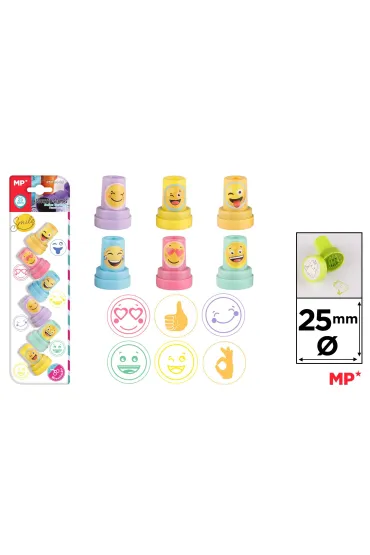 Stempelki dla dzieci U�MIECH i �APKI blister/6szt MP PM194-27 Mp Main Paper