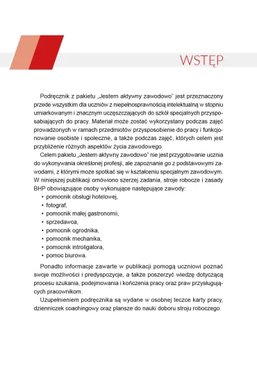 Jestem aktywny zawodowo. Podr�cznik dla uczni�w szk� specjalnych przysposabiaj�cych do pracy - El�bieta  Rabant, Hanna  Kurjata
