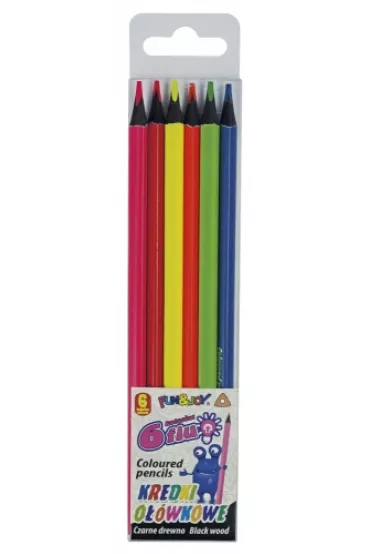 Hasta Kredki o��wkowe Fluo 6 szt.