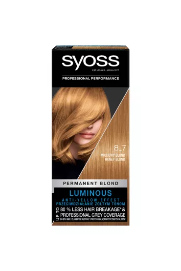 Syoss Permanent Coloration farba do w�os�w trwale koloryzuj�ca 87 Miodowy Blond