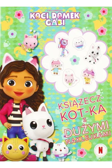 Ksi��eczka-kot-ka z du�ymi naklejkami. Koci Domek Gabi