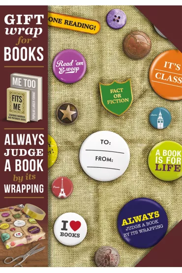 Gift wrap Papier do ksi��ki Book badges