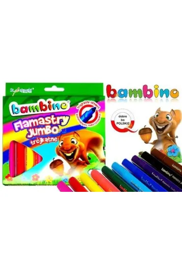 St. Majewski Flamastry tr�jk�tne Jumbo Bambino 10 szt.