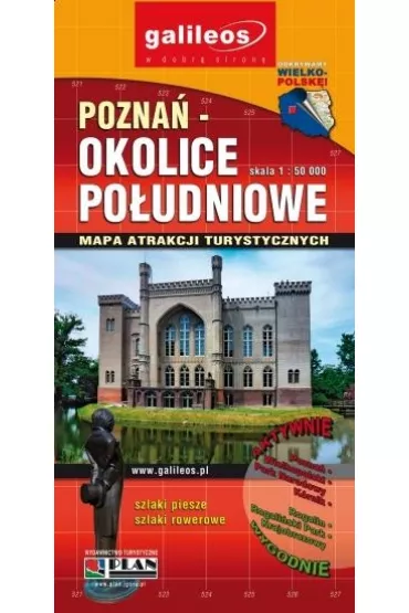 Pozna�- okolice po�udniowe. Mapa turystyczna
