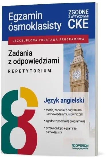 Egzamin �smoklasisty. J�zyk angielski. Zadania z odpowiedziami. Repetytorium