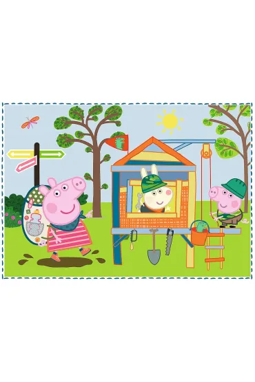 Puzzle 4w1 - Wspomnienia z wakacji. Peppa Pig (12+15+20+24 el.) Trefl