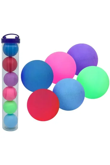 Pi�ki do ping ponga kolorowe 6 szt Trifox