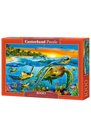 Puzzle 1000 el. Underwater Turtles Castorland