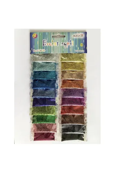 Aliga Brokat sypki metalizowany 20 kolor�w x 2g