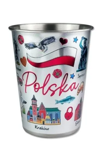 Pan Dragon Metalowy kubek Polska 250ml ILP-KUB-M-PL-01