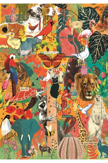 Puzzle 1000 el. Compact Animals&Botanics Clementoni