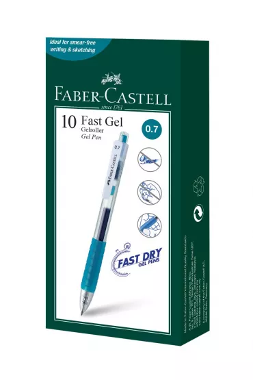 Faber-Castell Dugopis automatyczny elowy fast gel   0,7 mm turkusowy