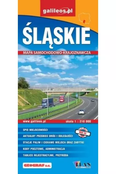 Mapa samochodowo-kraj. - �l�skie 1: 210 000