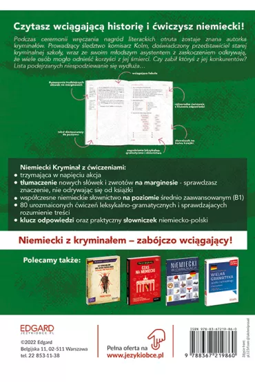 Klasyczna pu�apka / Klassische F�lle. Niemiecki krymina� z �wiczeniami. Poziom B1 - Bo�ena Niebrzydowska, Ingrid Glomp