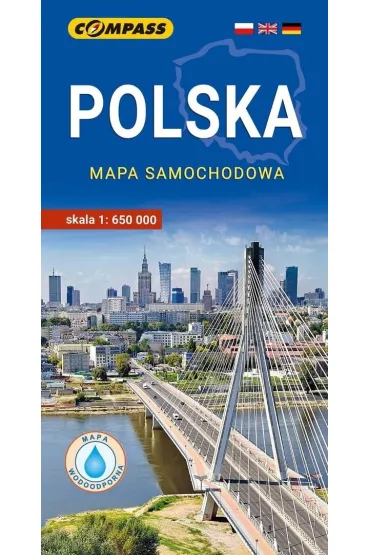 Mapa - Polska mapa samochodowa lam 1:650 000