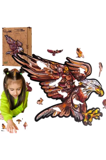 Puzzle drewniane eko 68 el. Orze� karpacki A4 PuzzleOK