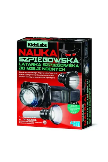 Kidzlabs Latarka szpiegowska do misji nocnych 4M Industrial Development Ltd.
