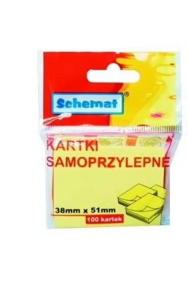 Schemat Karteczki samoprzylepne 38x51mm 100 szt