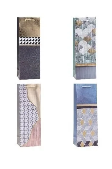 Rozette Torebka ozdobna na butelk� 12x35x9cm mix