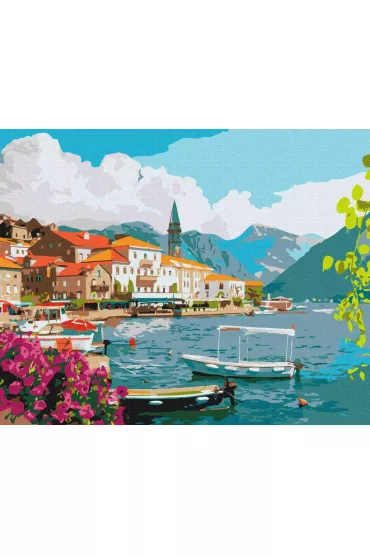 Twoje Hobby Malowanie po numerach - Lato w Zatoce Kotorskiej 40x50cm
