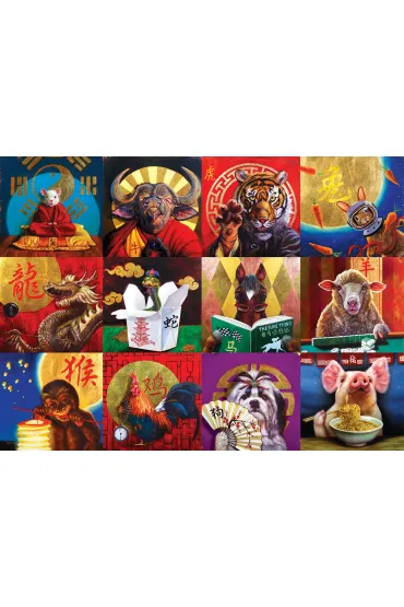 Puzzle 1000 el. Chinese Calendar Eurographics