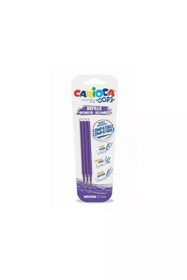 Wk�ad do d�ugopisu wymazyw Oops fiolet 3sztCARIOCA