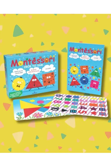 Montessori Zr�b to sam. Kszta�ty i kolory. Karty edukacyjne. Liczby - Ewelina  Chmieli�ska
