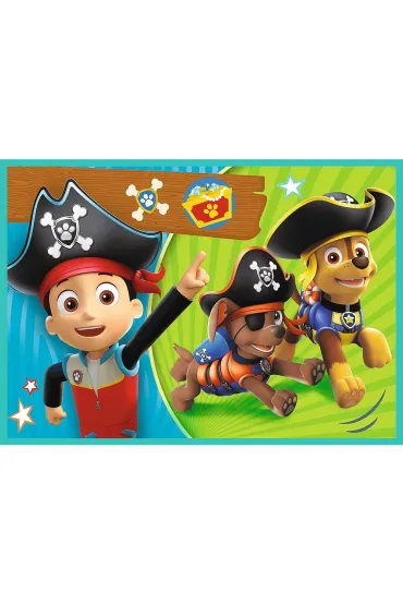 Puzzle 4w1. Wesoa ekipa Psiego Patrolu Trefl
