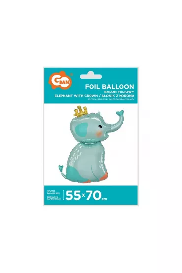 Godan Balon foliowy S�onik z koron� 55x70cm