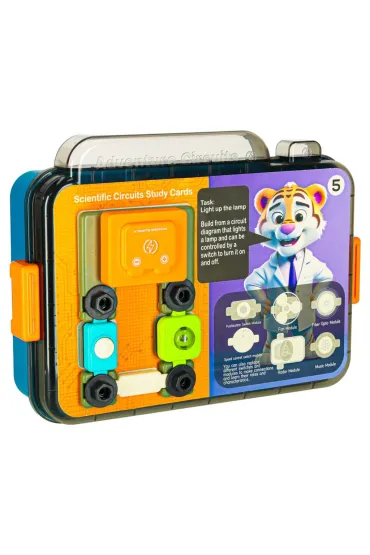 Ma�y elektryk elektronik zestaw edukacyjny 45 element�w + 12 kart