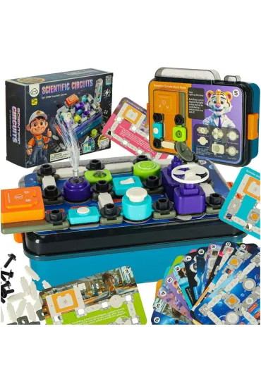 Ma�y elektryk elektronik zestaw edukacyjny 45 element�w + 12 kart