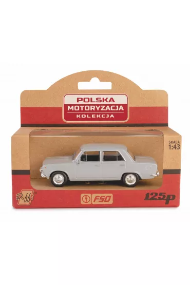 Kolekcja PRL Fiat 125p popielaty Daffi