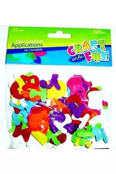 Craft with Fun Ozdoba dekoracyjna filcowa litery
