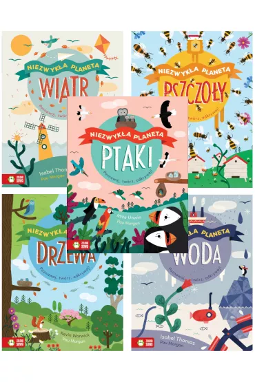 Pakiet Niezwyk�a planeta: Wiatr, Woda, Drzewa, Ptaki, Pszczo�y - Mike Unwin, Isabel Thomas, Andrea Quigley, Kevin Warwick