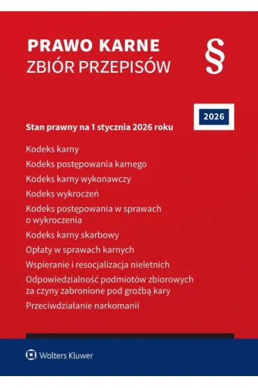 Prawo karne. Zbi�r przepis�w. 2026